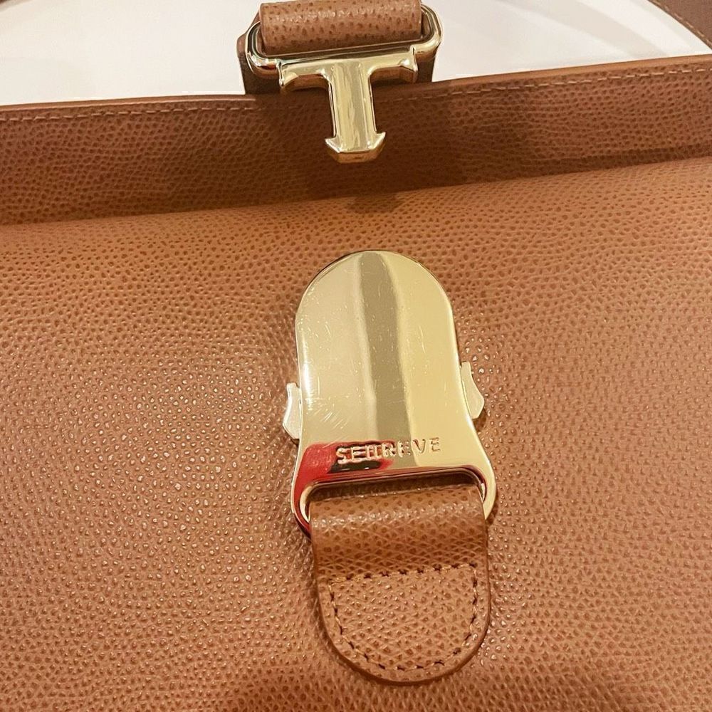 Senreve Crossbody Bag in Brown with Gold Accent - Picture 4 of 12